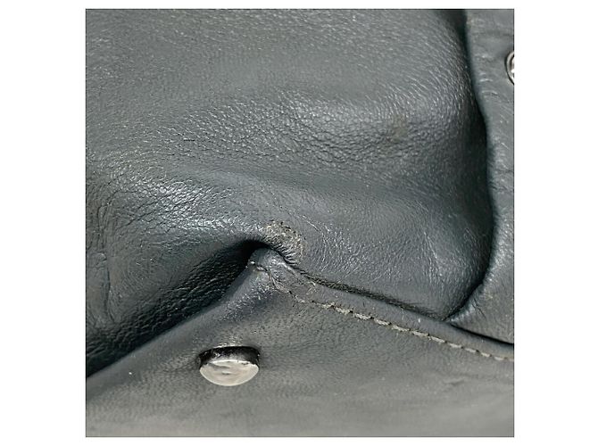 Borsa Tote Chanel verde scuro - vista 6