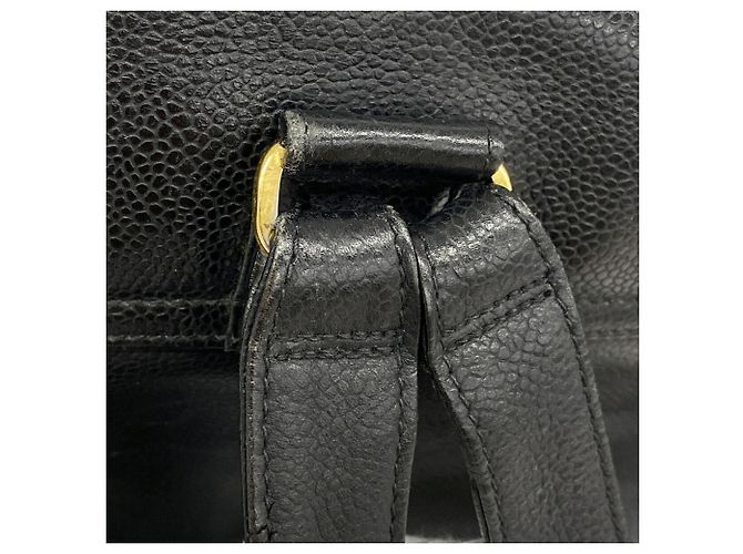 Chanel Triple Coco Rucksack aus Kaviarleder - Ansicht 7