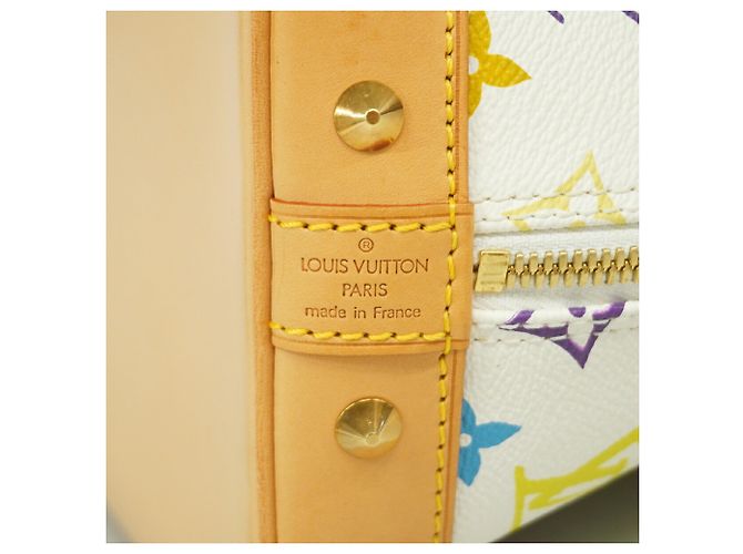 Louis Vuitton Alma Monogram Multicolor Handbag M92647 Blanc - vista 5