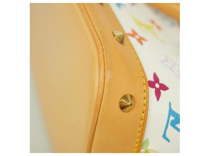 Louis Vuitton Alma Monogram Multicolor Handbag M92647 Blanc - vista 6