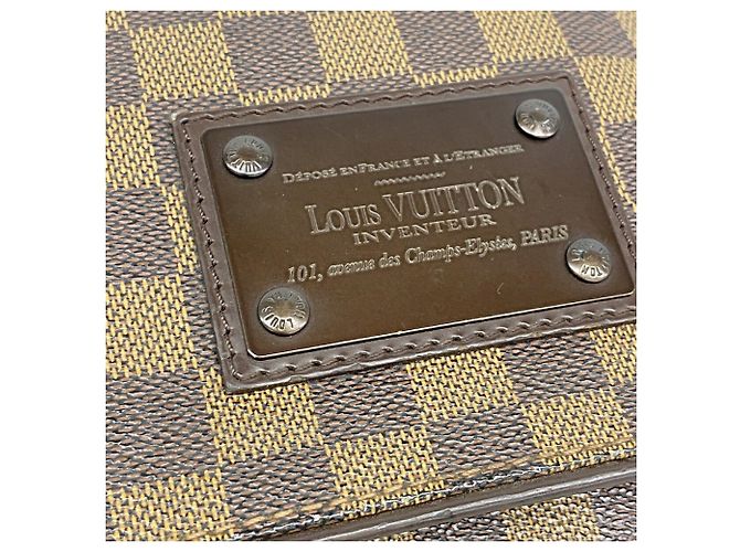 Borsa a tracolla Louis Vuitton Damier Brooklyn MM - vista 11