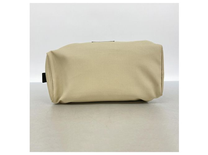 Pouch Chanel in nylon beige - vista 3