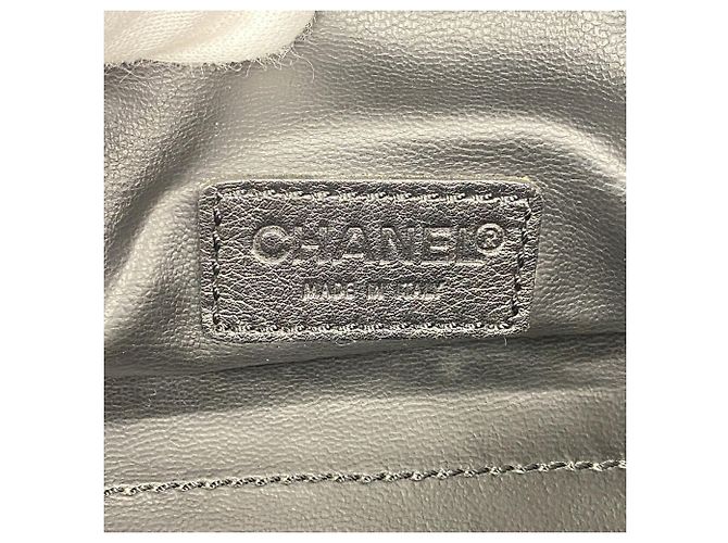 Pouch Chanel in nylon beige - vista 5
