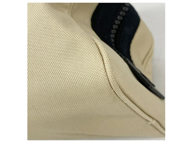 Pouch Chanel in nylon beige - vista 7