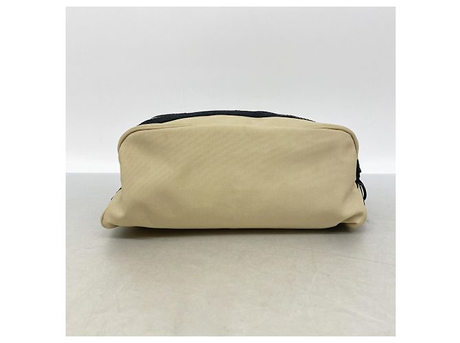 Pouch Chanel in nylon beige - vista 9
