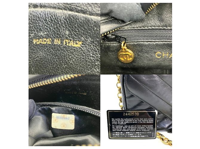 Borsa a tracolla Chanel V-stitch Chevron Chain - vista 8