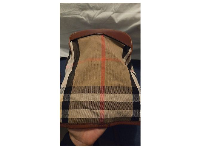Burberry Borsa Tote Canterbury Nova Check Marrone - vista 12