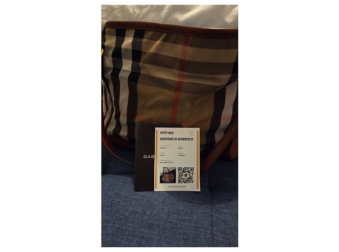 Burberry Borsa Tote Canterbury Nova Check Marrone - vista 14