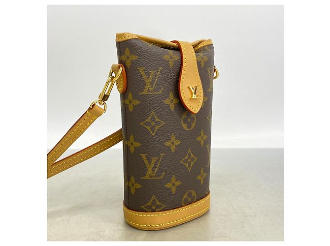 Borsa a tracolla Louis Vuitton Monogram Fold Me, Brown - vista 2