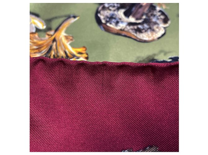 Hermès Carré Hermes 90 Champignons - vista 3