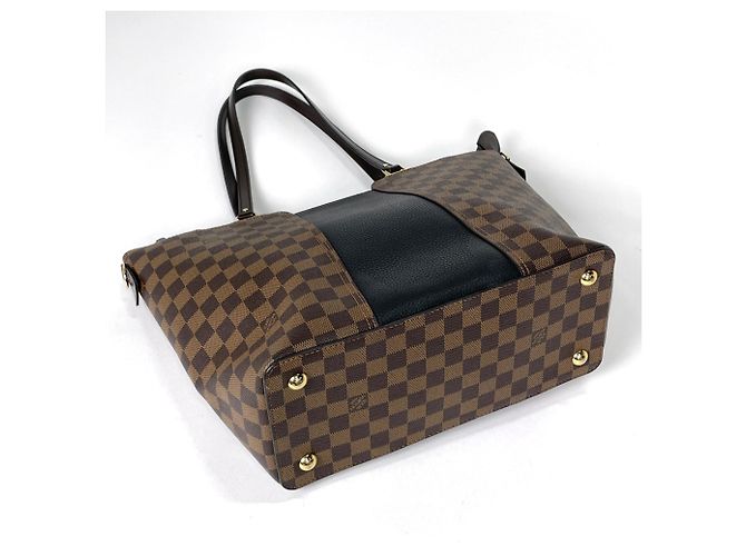 Borsa Jersey Tote Louis Vuitton in Damier Brown Noir - vista 2