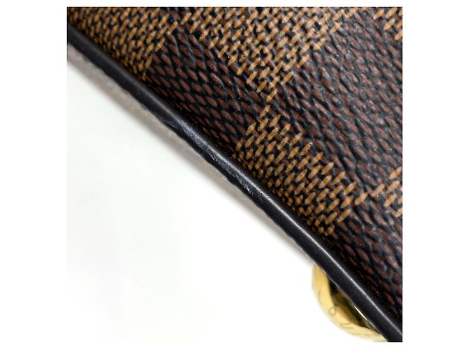 Borsa Jersey Tote Louis Vuitton in Damier Brown Noir - vista 3