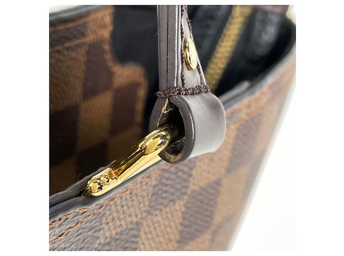 Borsa Jersey Tote Louis Vuitton in Damier Brown Noir - vista 5