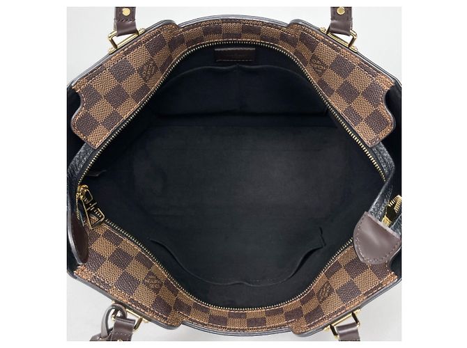 Borsa Jersey Tote Louis Vuitton in Damier Brown Noir - vista 6