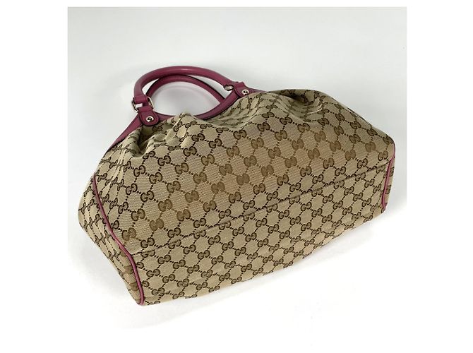 Borsa Gucci Sukey in Beige Pink - vista 2