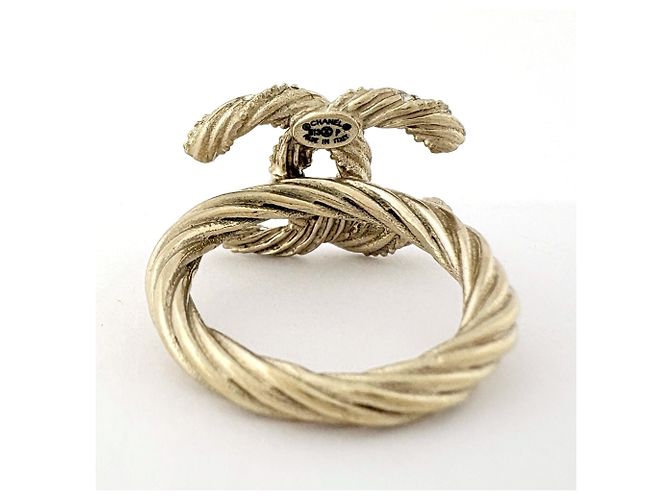 Anello a fascia con strass Chanel - vista 4
