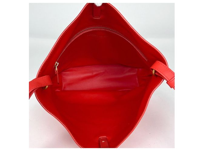 Borsa a tracolla Bottega Veneta in pelle rossa - vista 7