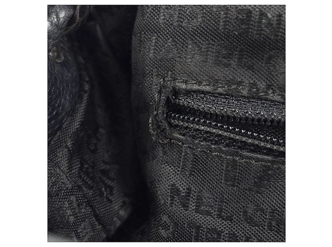 Borsa a tracolla Chanel in pelle nera - vista 7