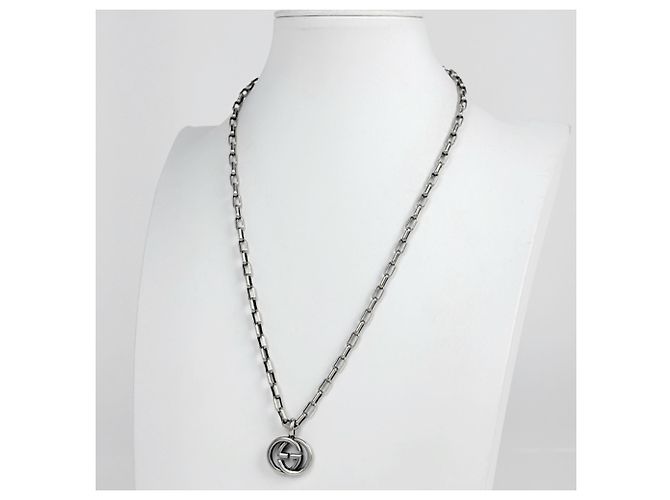 Collana Gucci Interlocking G in Argento 925 - vista 4
