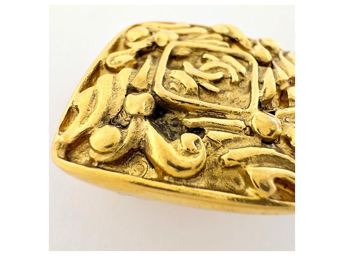 Orecchini a clip Chanel placcati oro - vista 4
