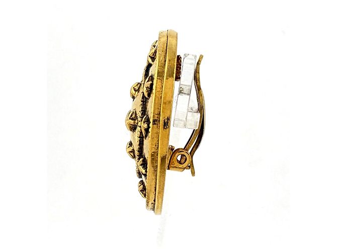 Orecchini a clip placcati in oro Chanel - vista 2