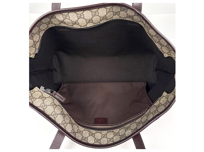 Borsa Tote Gucci Beige Brown - vista 7