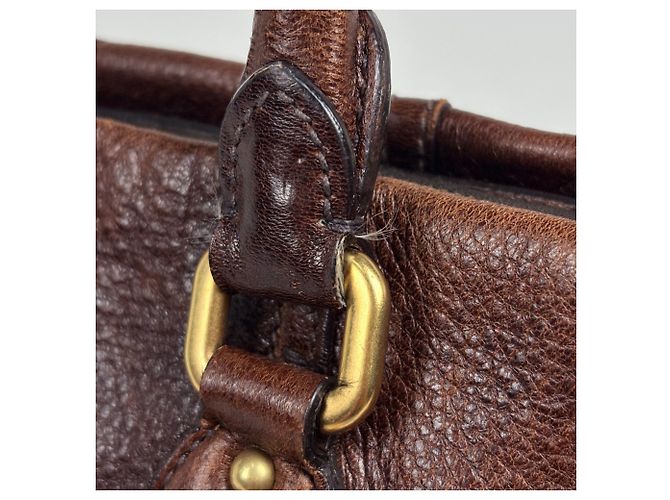 Bolso de mano Prada de piel marrón - vista 5