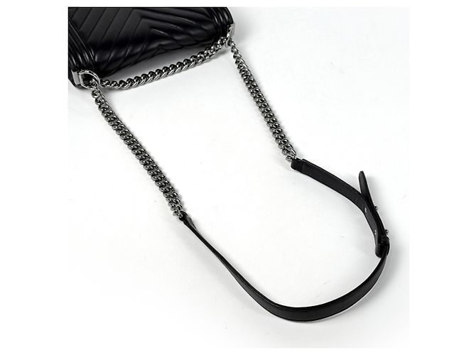 Borsa a tracolla Chanel Boy Chanel V-stitch in pelle Chevron - vista 6