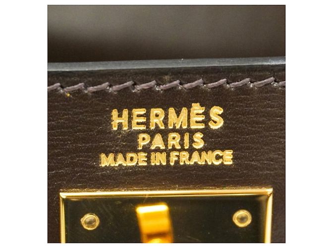 Hermès Borsa Hermes Kelly 32 in pelle Box Calf Brown - vista 5
