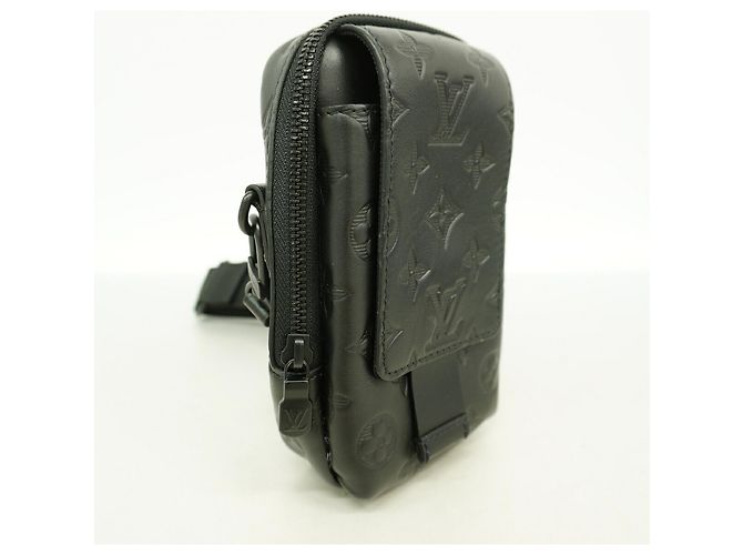 Borsa doppia per telefono Louis Vuitton Monogram Shadow - vista 2
