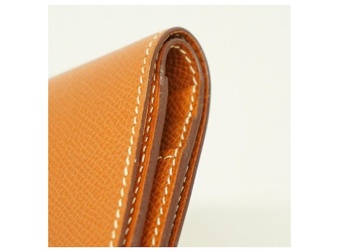 Béarn Hermès Cartera Hermes Bearn Compact en piel Epsom Gold - vista 5