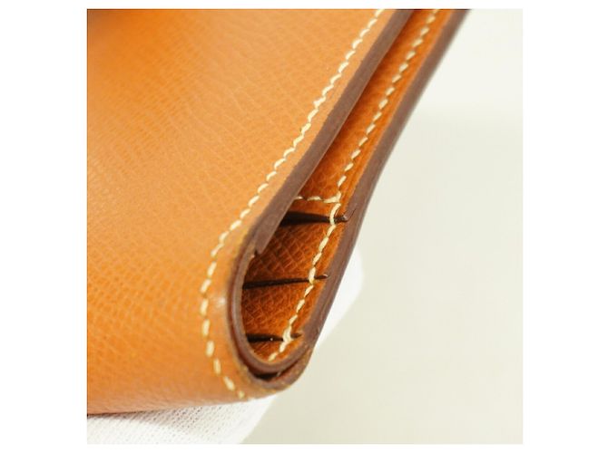 Béarn Hermès Cartera Hermes Bearn Compact en piel Epsom Gold - vista 8