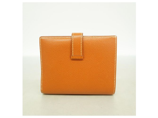 Béarn Hermès Cartera Hermes Bearn Compact en piel Epsom Gold - vista 9