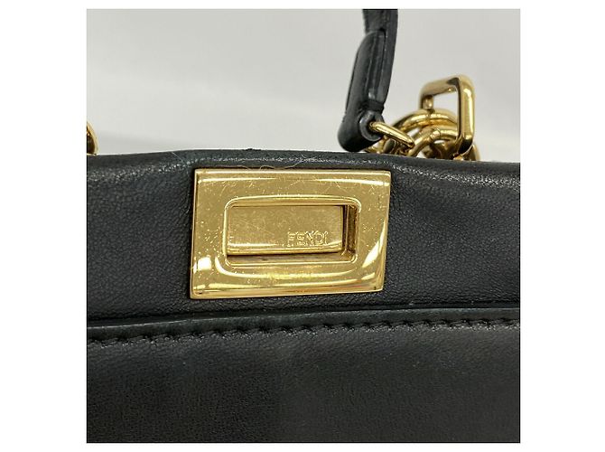 Fendi Micro Peekaboo Lederhandtasche - Ansicht 10