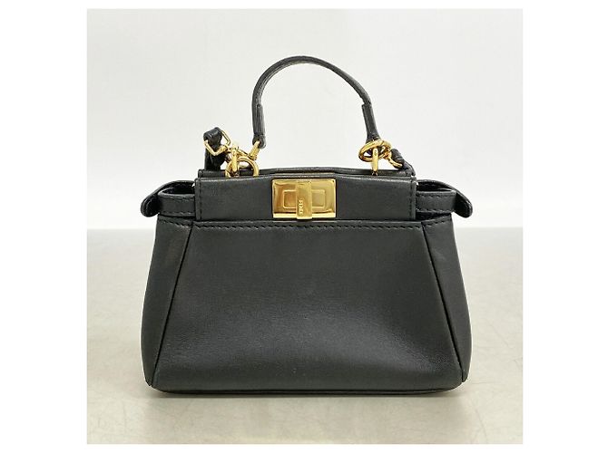 Fendi Micro Peekaboo Lederhandtasche - Ansicht 13