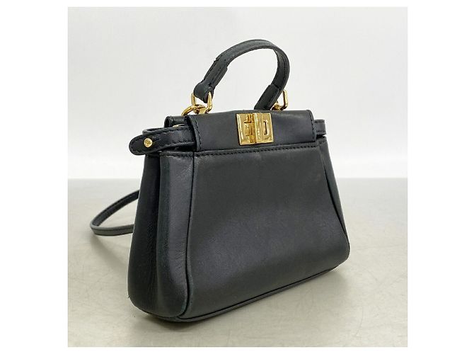 Fendi Micro Peekaboo Lederhandtasche - Ansicht 2
