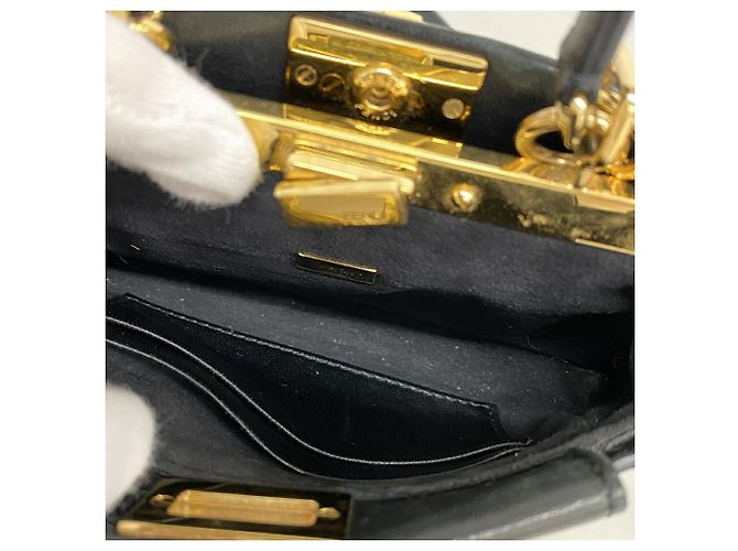 Fendi Micro Peekaboo Lederhandtasche - Ansicht 4