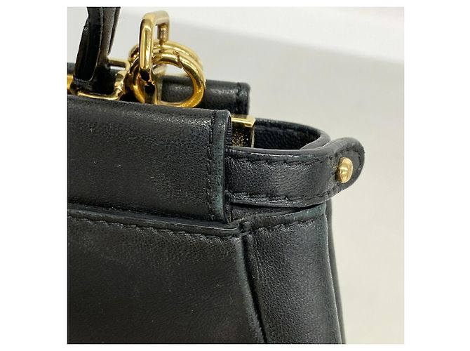 Fendi Micro Peekaboo Lederhandtasche - Ansicht 7