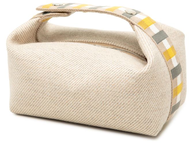 Hermès Beige Small Wool Bride A Brac Au Carre Case - vista 2