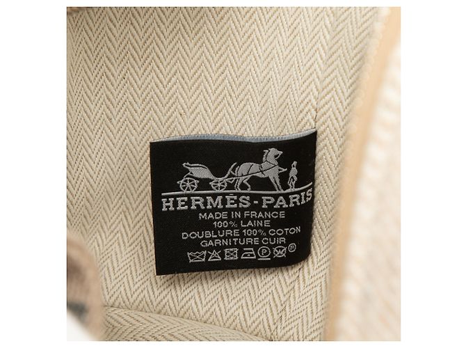 Hermès Beige Small Wool Bride A Brac Au Carre Case - vista 5