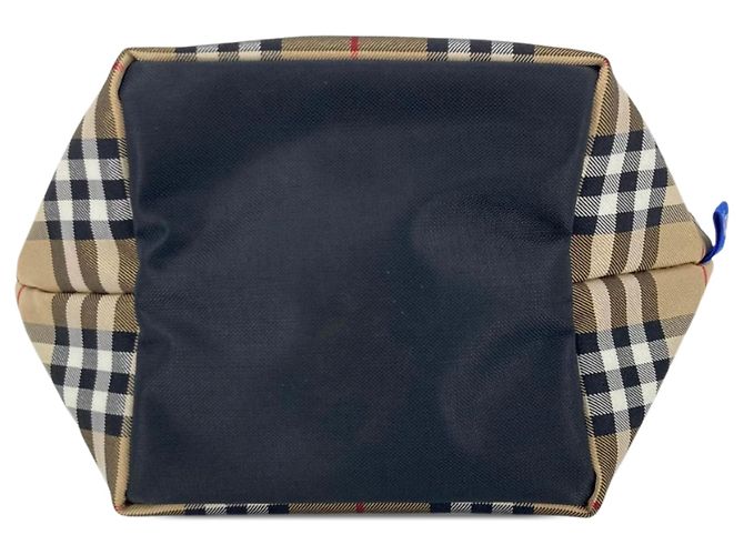 Borsa Burberry Beige House Check Canvas - vista 3