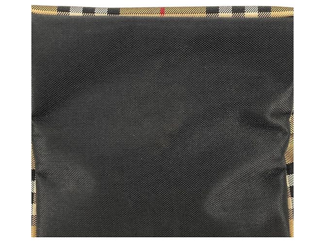 Borsa Burberry Beige House Check Canvas - vista 8