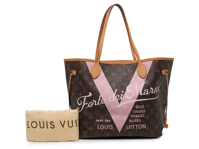 Louis Vuitton Brown Limited Edition Monogram Forte Dei Marmi V Neverfull MM - vista 6