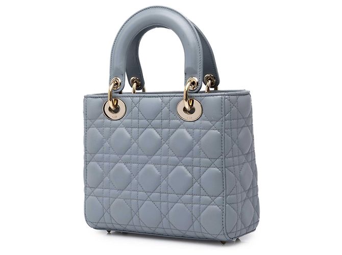 Dior Blue Small Lambskin Cannage MyABCDior Lady Dior - vista 2