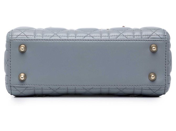 Dior Blue Small Lambskin Cannage MyABCDior Lady Dior - vista 3