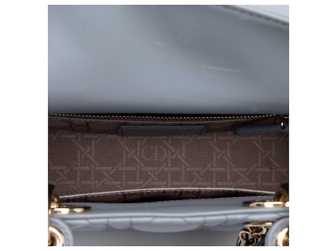 Dior Blue Small Lambskin Cannage MyABCDior Lady Dior - vista 4