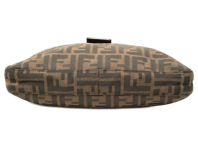 Borsa a tracolla Fendi Brown Zucca Canvas - vista 3