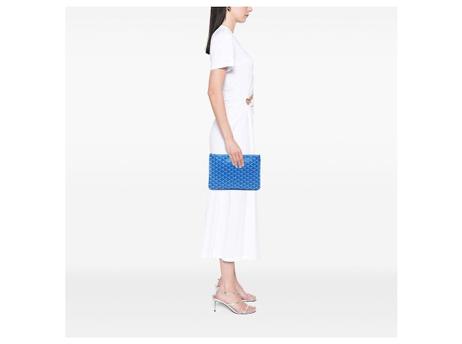 Goyard Blue Goyardine Senat MM - vista 6