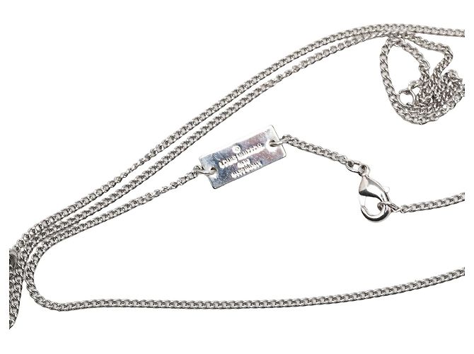 Collana con pendente Monogram argento Louis Vuitton - vista 6