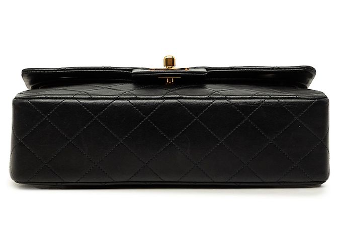 Chanel Black Small Classic Lambskin Double Flap - vista 3